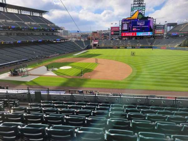 Coors Field, section: 221, row: 8, seat: 10
