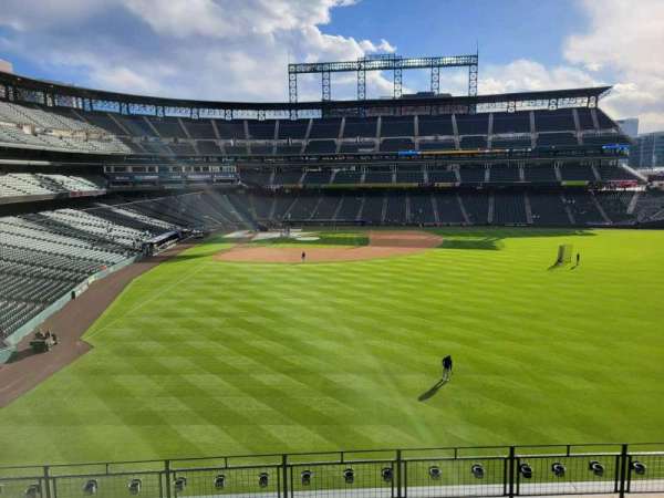 Coors Field, section: 206, row: 7, seat: 13