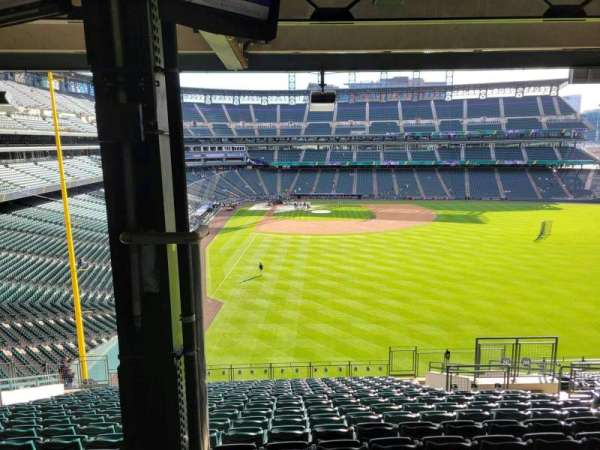 Coors Field, section: 207, row: 17, seat: 10