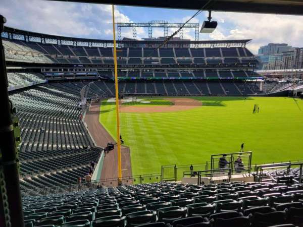 Coors Field, section: 208, row: 15, seat: 10
