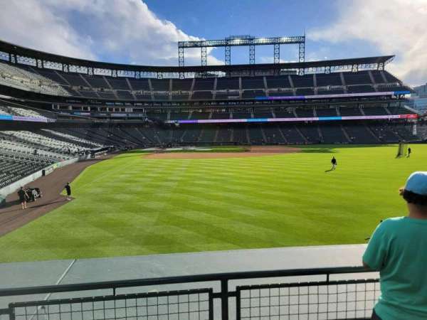 Coors Field, section: 107, row: 4, seat: 14