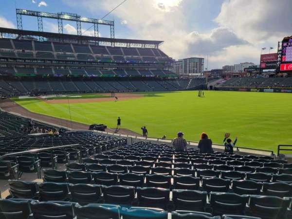 Coors Field, section: 111, row: 29, seat: 7