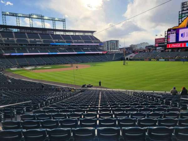 Coors Field, section: 112, row: 35, seat: 6