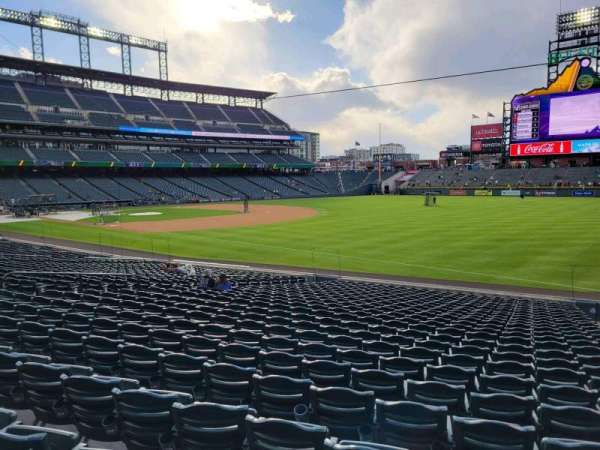 Coors Field, section: 116, row: 25, seat: 3
