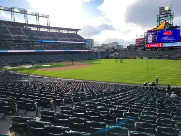 Coors Field, section: 115, row: 36, seat: 20