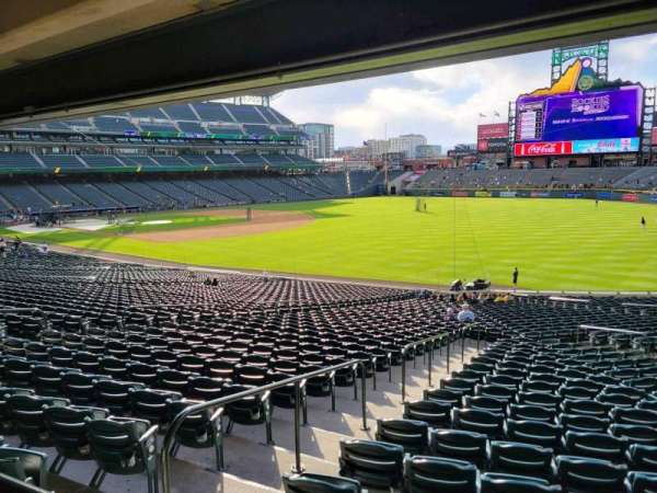 Coors Field, section: 114, row: w, seat: 13