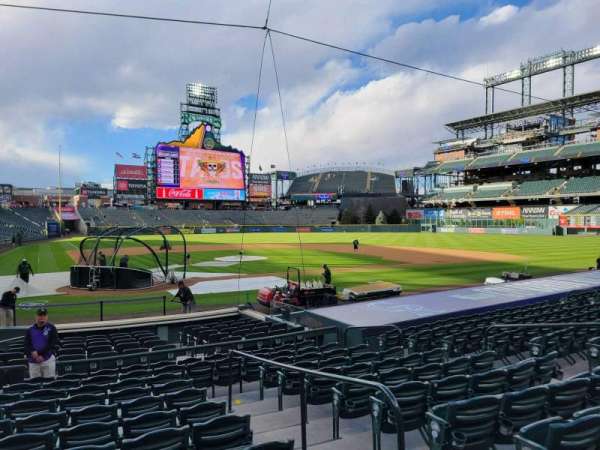 Coors Field, section: 127, row: 15, seat: 3