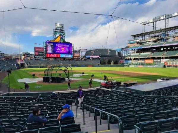 Coors Field, section: 128, row: 16, seat: 2