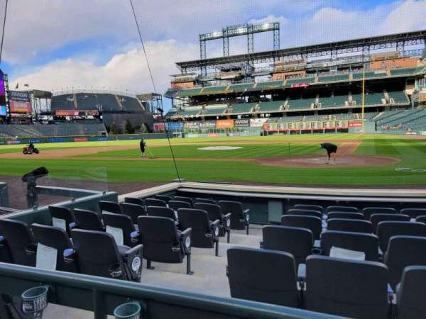 Coors Field, section: 134, row: 5, seat: 4