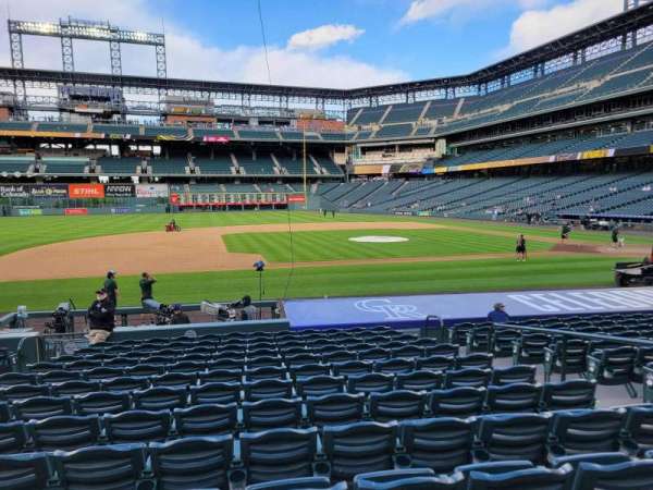 Coors Field, section: 139, row: 17, seat: 6