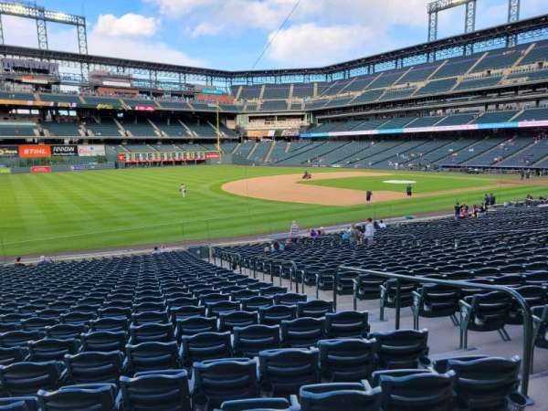 Coors Field, section: 144, row: 28, seat: 5