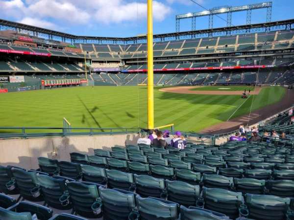 Coors Field, section: 150, row: 32, seat: 10