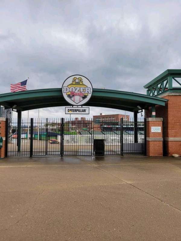 Dozer Park, section: left field gate
