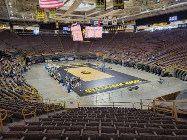 Carver-Hawkeye Arena, section: f, row: 27, seat: 10