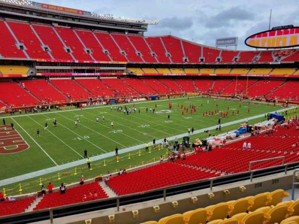 Arrowhead Stadium, section: 206, row: 6, seat: 10