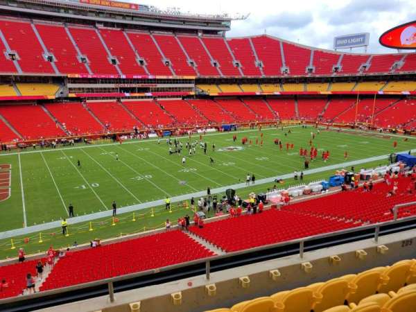 Arrowhead Stadium, section: 205, row: 5, seat: 10