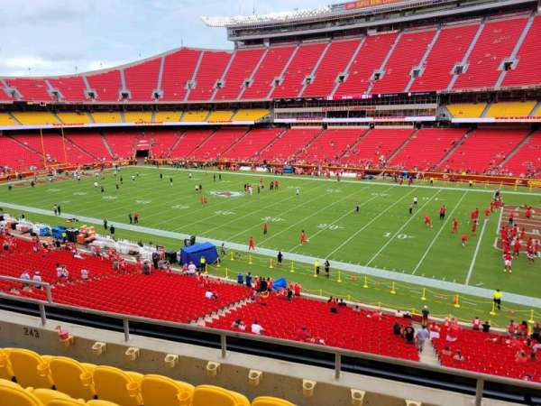 Arrowhead Stadium, section: 243, row: 5, seat: 10