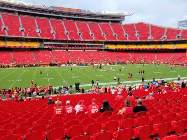 Arrowhead Stadium, section: 103, row: 30, seat: 13