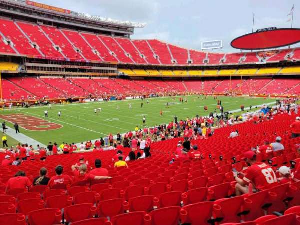 Arrowhead Stadium, section: 106, row: 29, seat: 10