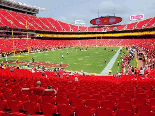Arrowhead Stadium, section: 108, row: 27, seat: 10