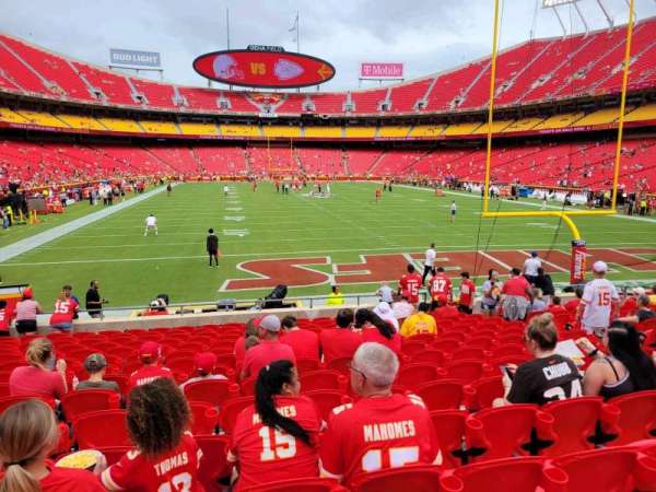 Arrowhead Stadium, section: 111, row: 15, seat: 10