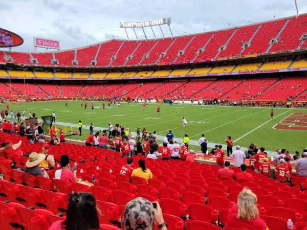 Arrowhead Stadium, section: 115, row: 16, seat: 6