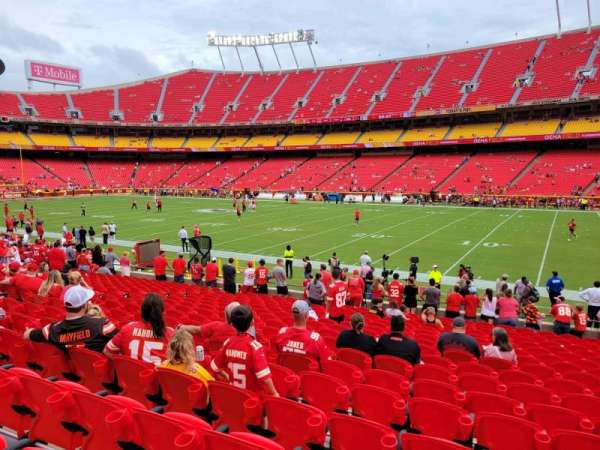 Arrowhead Stadium, section: 116, row: 18, seat: 10