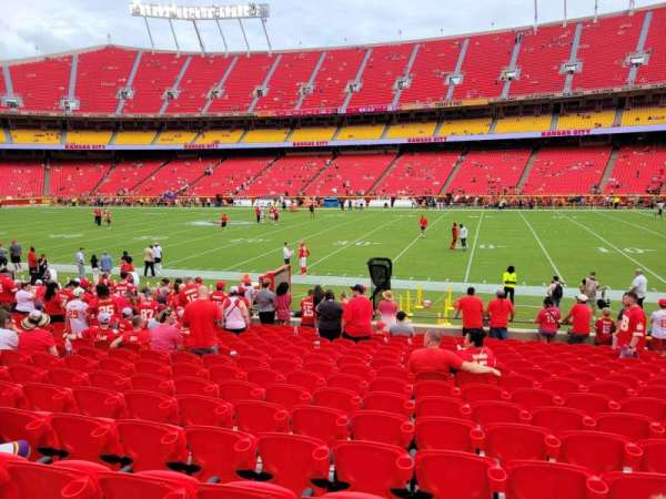 Arrowhead Stadium, section: 117, row: 16, seat: 10