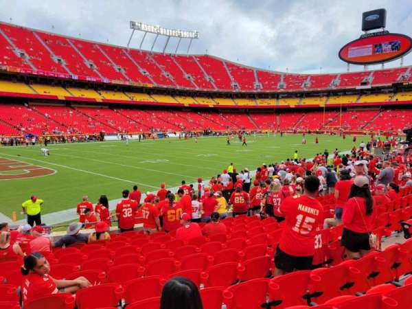 Arrowhead Stadium, section: 124, row: 12, seat: 10
