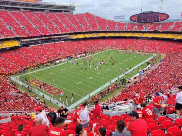 Arrowhead Stadium, section: 308, row: 19, seat: 8