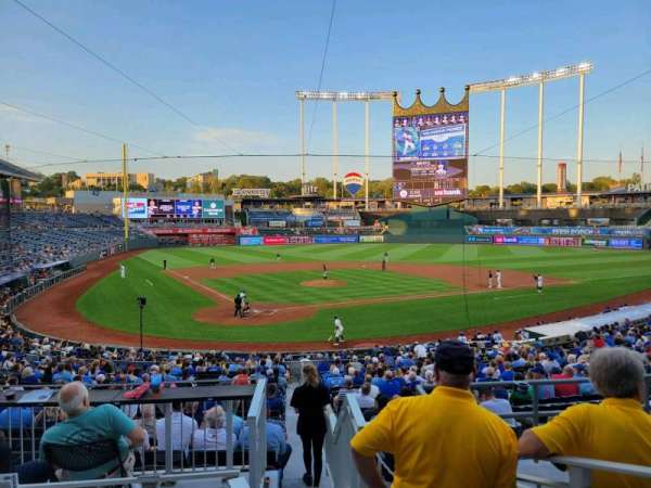 Kauffman Stadium, section: Diamond Club Box F, row: 2, seat: 3