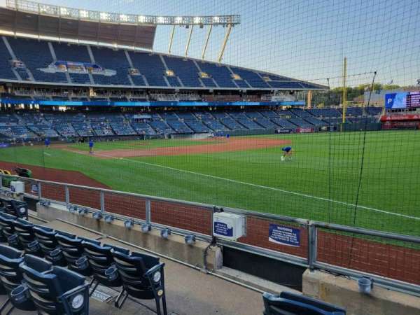 Kauffman Stadium, section: 143, row: f, seat: 3
