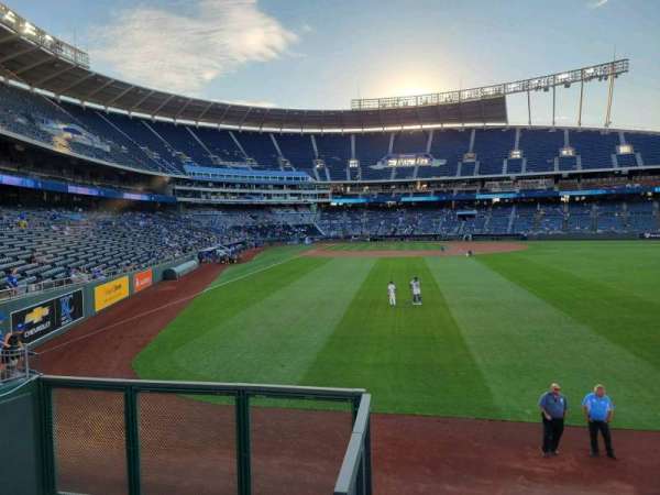 Kauffman Stadium, section: 151, row: a, seat: 7