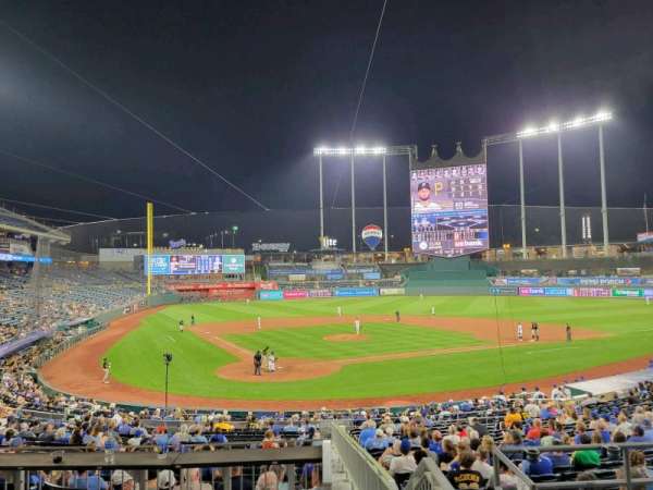 Kauffman Stadium, section: Diamond Club Box F, row: 2, seat: 2