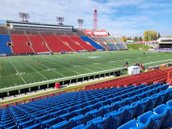 McMahon Stadium, section: v, row: 20, seat: 20