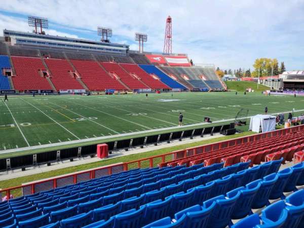 McMahon Stadium, section: v, row: 13, seat: 12