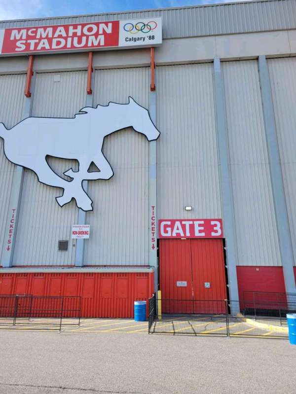 McMahon Stadium, section: Gate 3