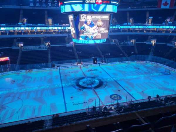 Canada Life Centre, section: 306, row: 2, seat: 18