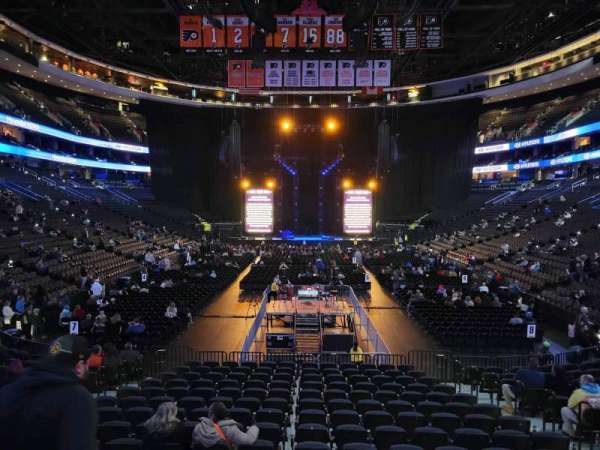 Xfinity Mobile Arena, section: 107, row: 16, seat: 10