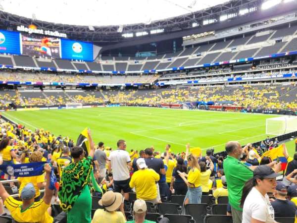 Allegiant Stadium, section: 105, row: 18, seat: 9