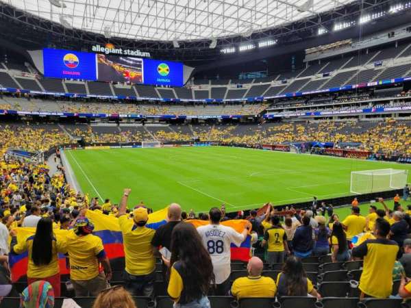 Allegiant Stadium, section: 104, row: 21, seat: 10