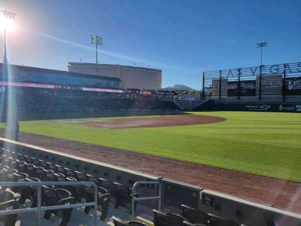 Las Vegas Ballpark, section: 104, row: f, seat: 5