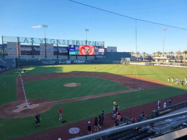Las Vegas Ballpark, section: 209, row: A, seat: 7