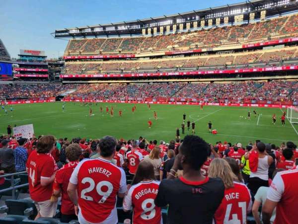 Lincoln Financial Field, section: 105, row: 19, seat: 20