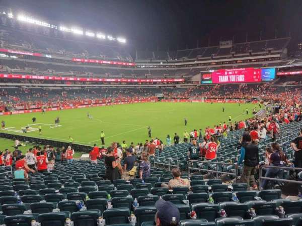 Lincoln Financial Field, section: 133, row: 22, seat: 10