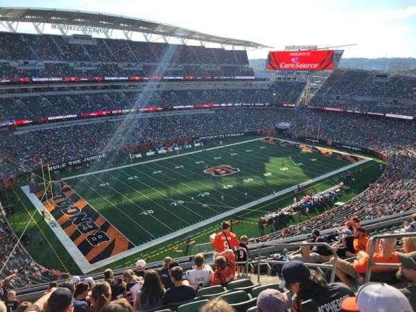 Paycor Stadium, section: 346, row: 10, seat: 5