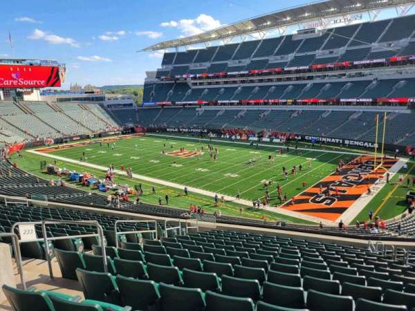 Paycor Stadium, section: 233, row: 15, seat: 12