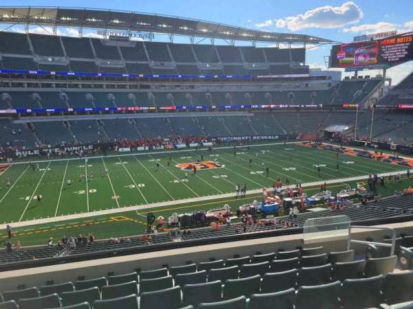 Paycor Stadium, section: 243, row: 8, seat: 7
