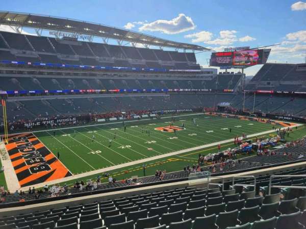 Paycor Stadium, section: 246, row: 12, seat: 9