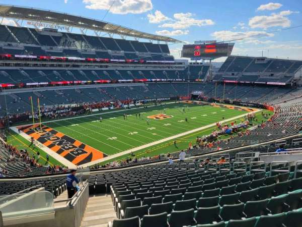 Paycor Stadium, section: 247, row: 23, seat: 20